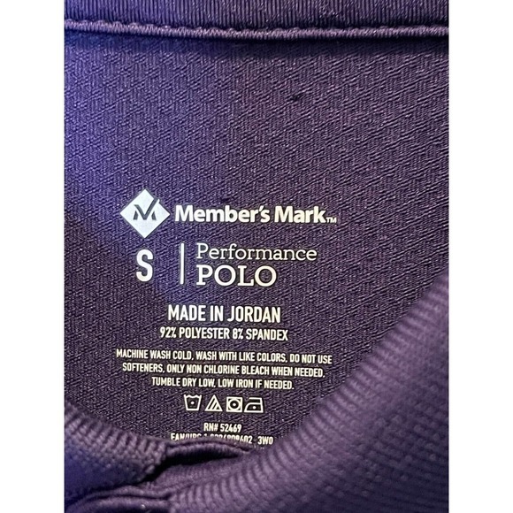 Member's Mark Polo Men's Small Purple - Picture 6 of 12